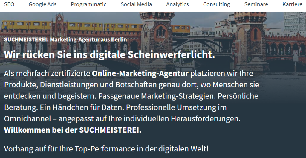 SUCHMEISTEREI: Die SEO-Zauberer aus Berlin